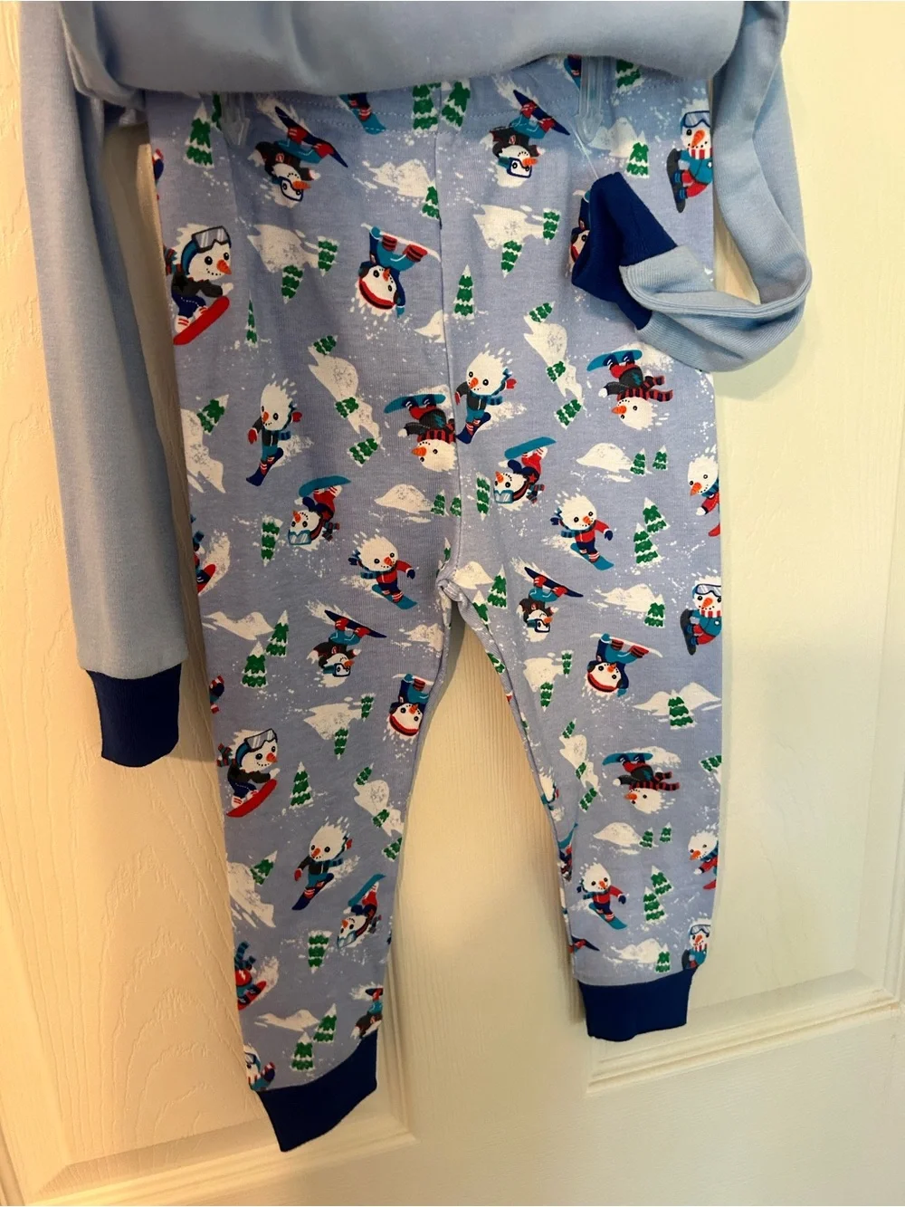 NWT!Infant Boys 2-PieceChildren's Place Light Blue 'Super Little Bro' Pajama Set